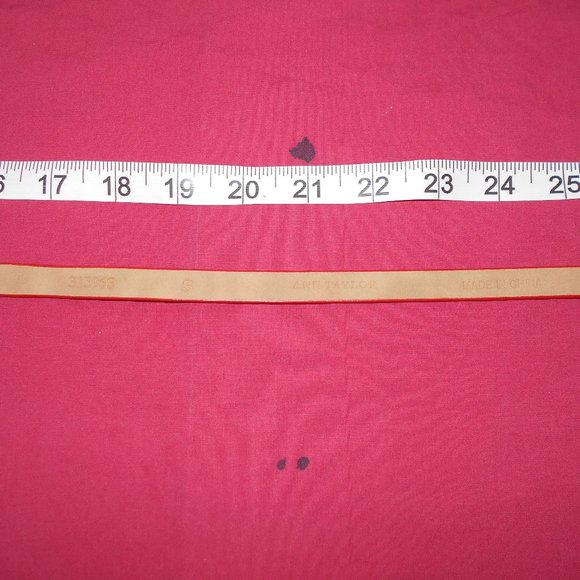 Belt ANN TAYLOR Orange Faux Snake Pattern Skinny Belt S - Picture 5 of 9